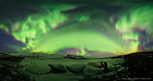 Aurora boreal sobre Islandia. Credito: Daniel López (www.elcielodecanarias.com)